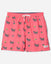 Front of salmon bathing suit with vacation GOAT design