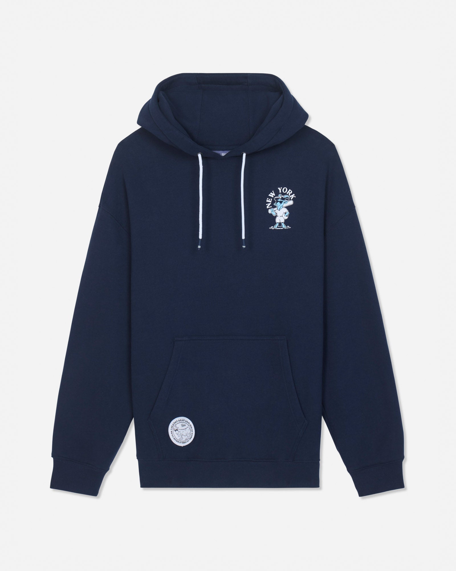 トップス BOTT OG Logo Hoodie Navy S Yankees Pinstripe Player Hooded Sweatshirt