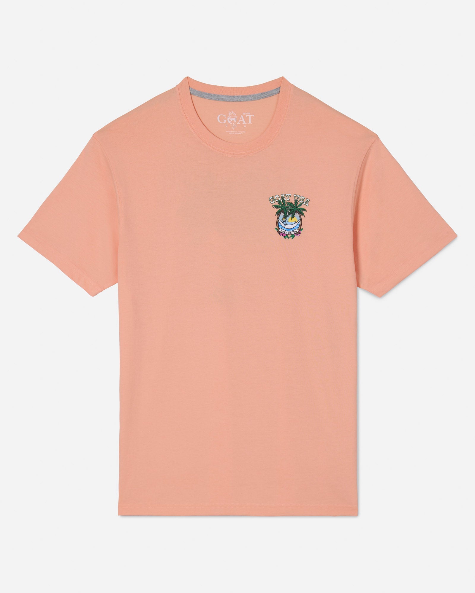 Front of peach cream Lazy Chillin' T-Shirt#color_peach-cream