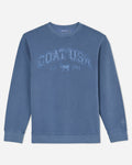 Front of slate Linden Crewneck Sweatshirt