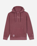 Front of crimson Linden Hooded Sweatshirt#color_crimson