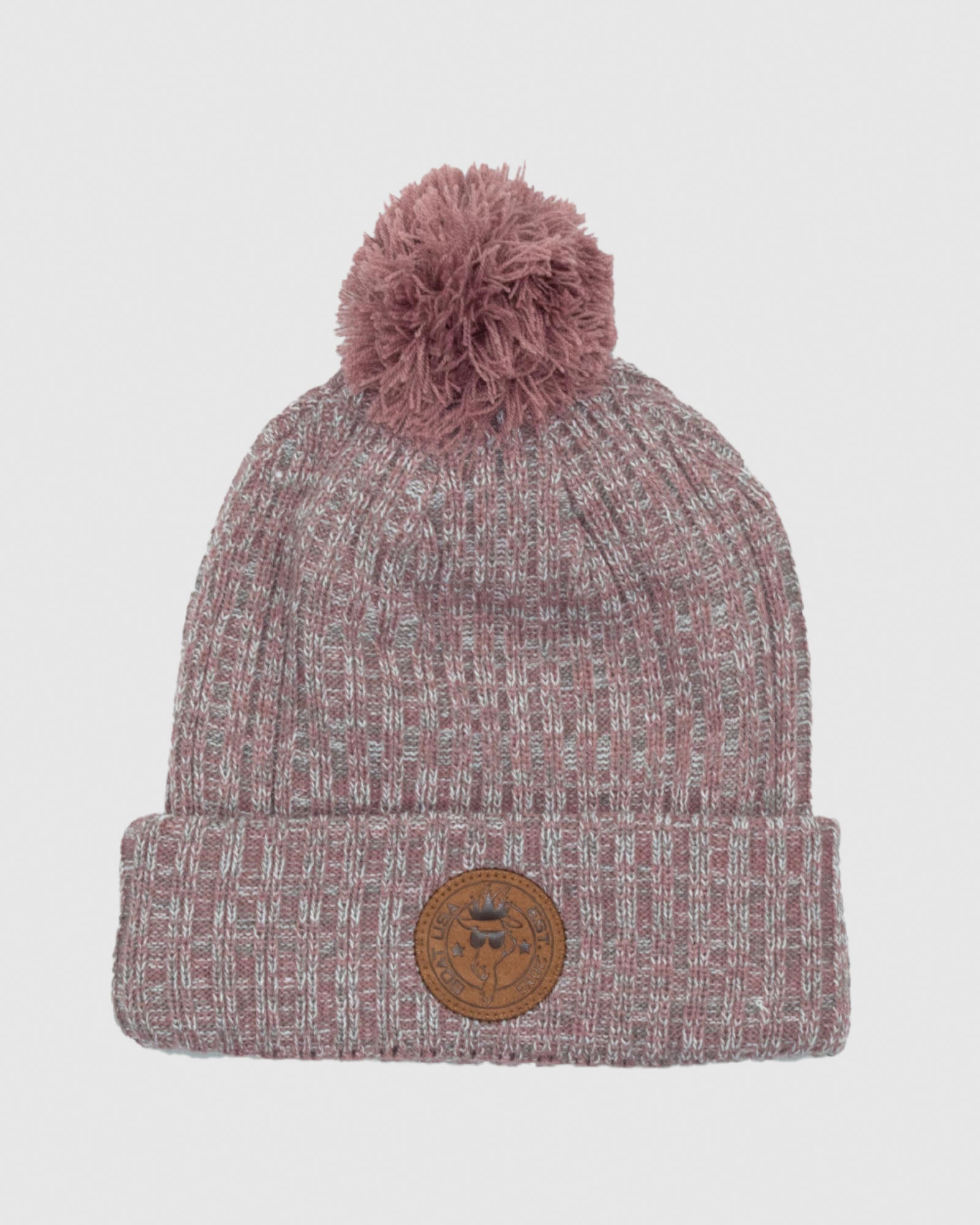 Front of crimson Tailgate Winter Hat#color_crimson