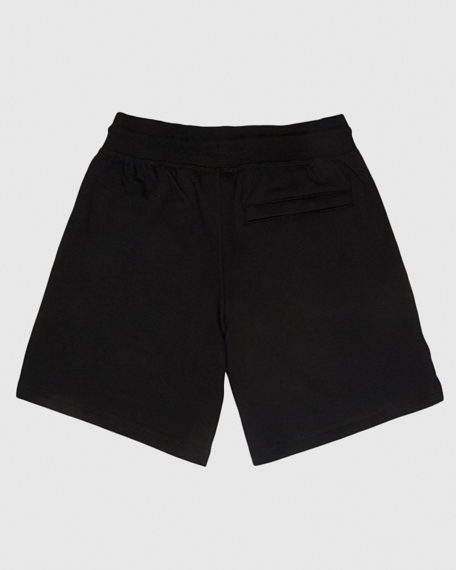 Back of black Men's Fleece Sweat Shorts#color_black