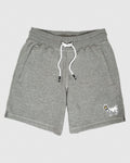 Front of gray Men's Fleece Sweat Shorts