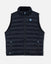 Front of black Men's Puffer Fleece Vest#color_black