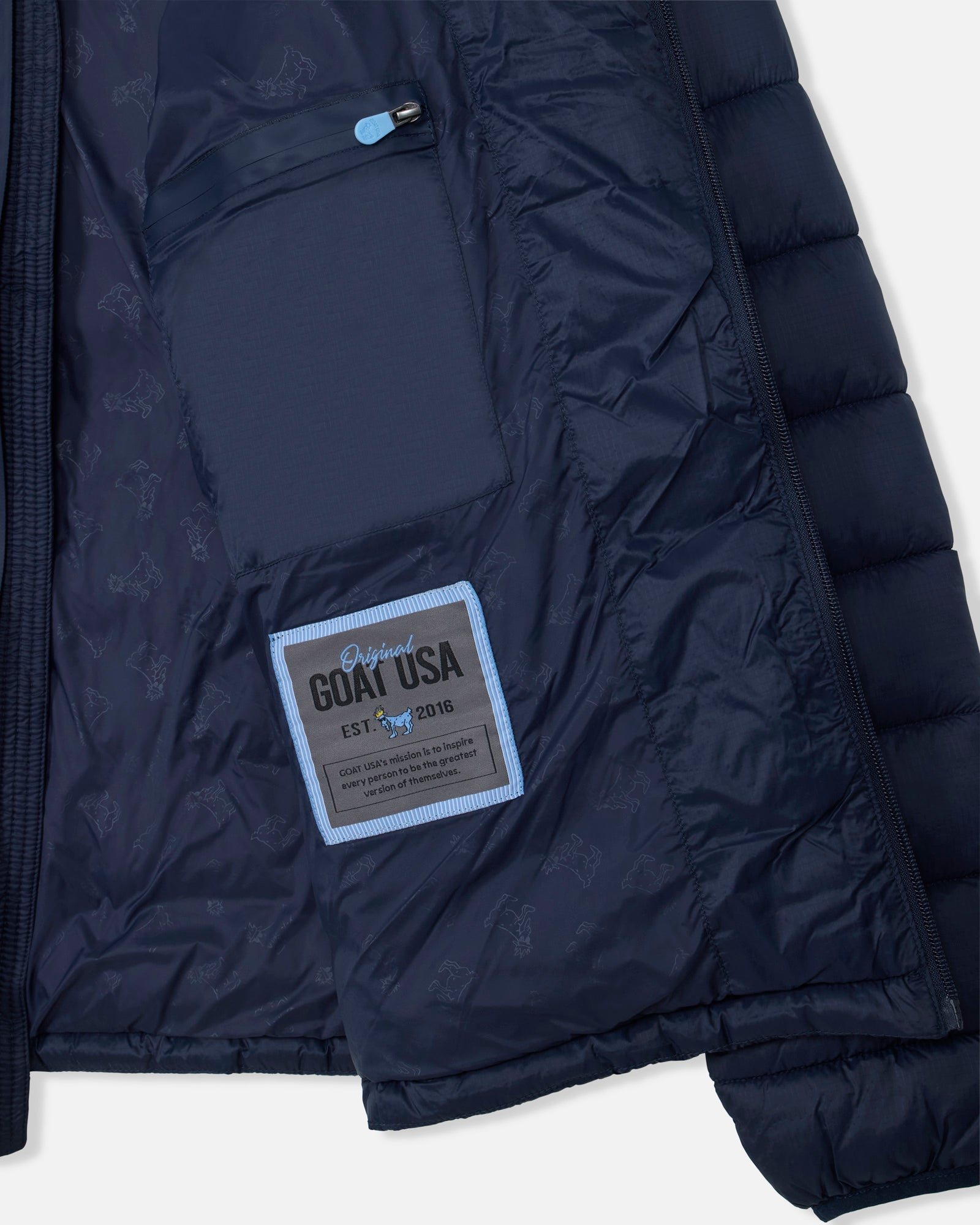 Side Inside of navy Men's Puffer Jacket#color_dark-navy