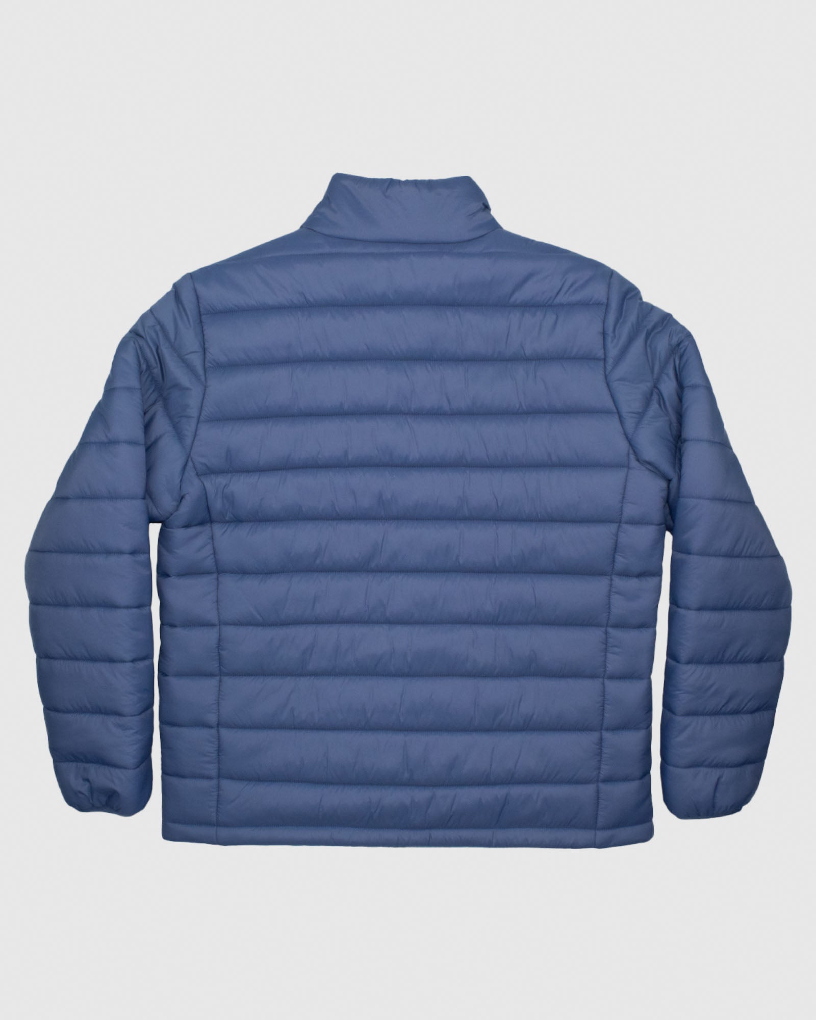 Back of navy Men's Puffer Jacket#color_navy