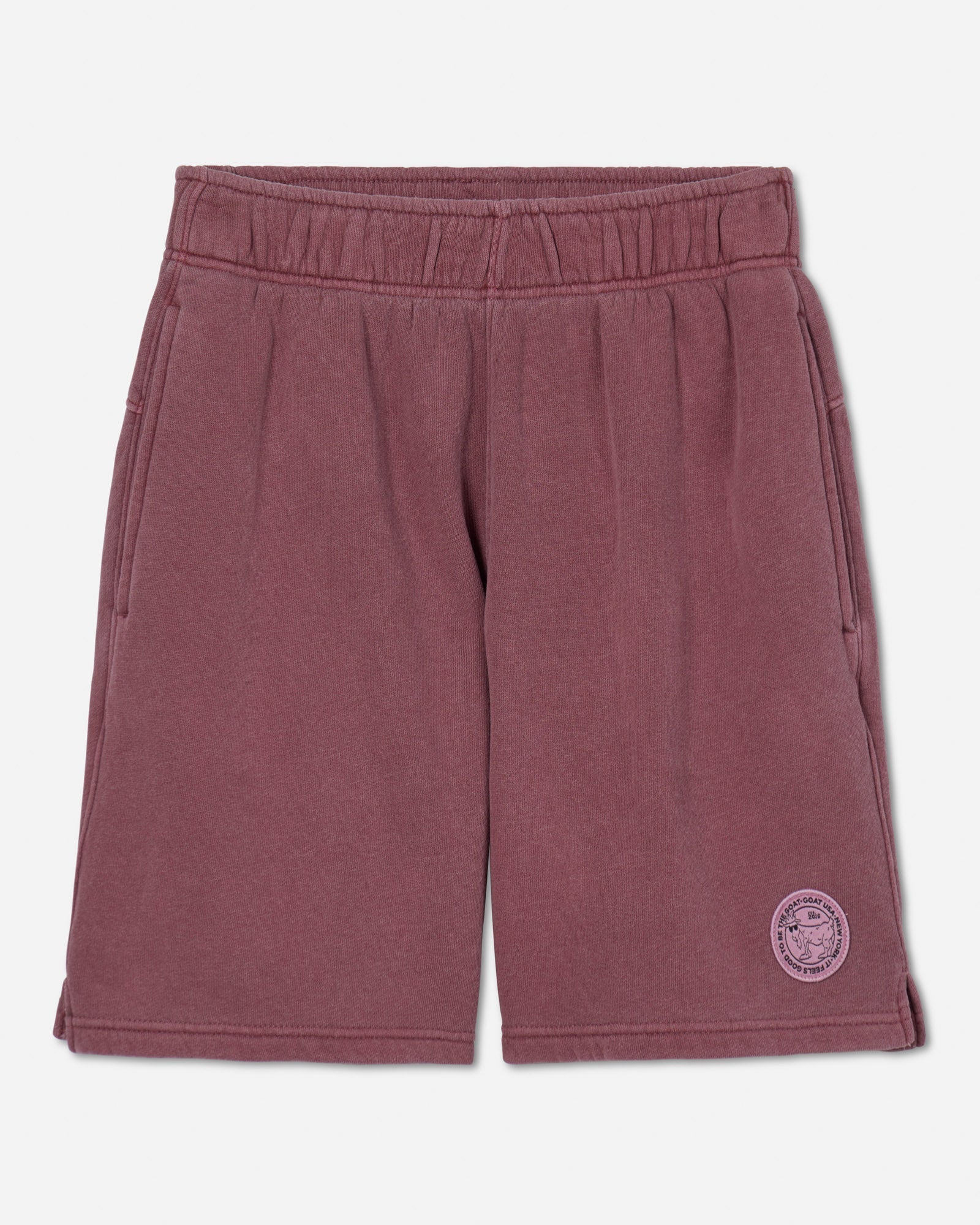 Crimson-colored men's sweat shorts#color_crimson