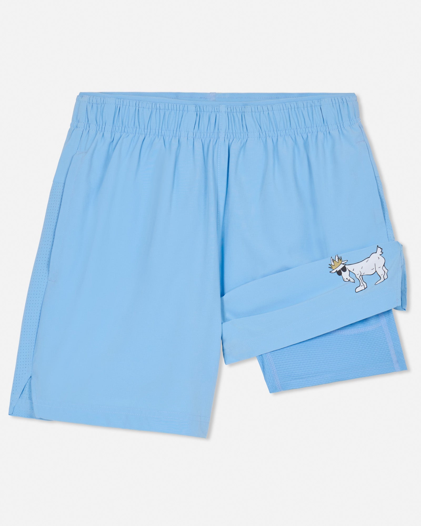 An image highlighting the lining of the carolina blue athletic shorts#color_carolina-blue