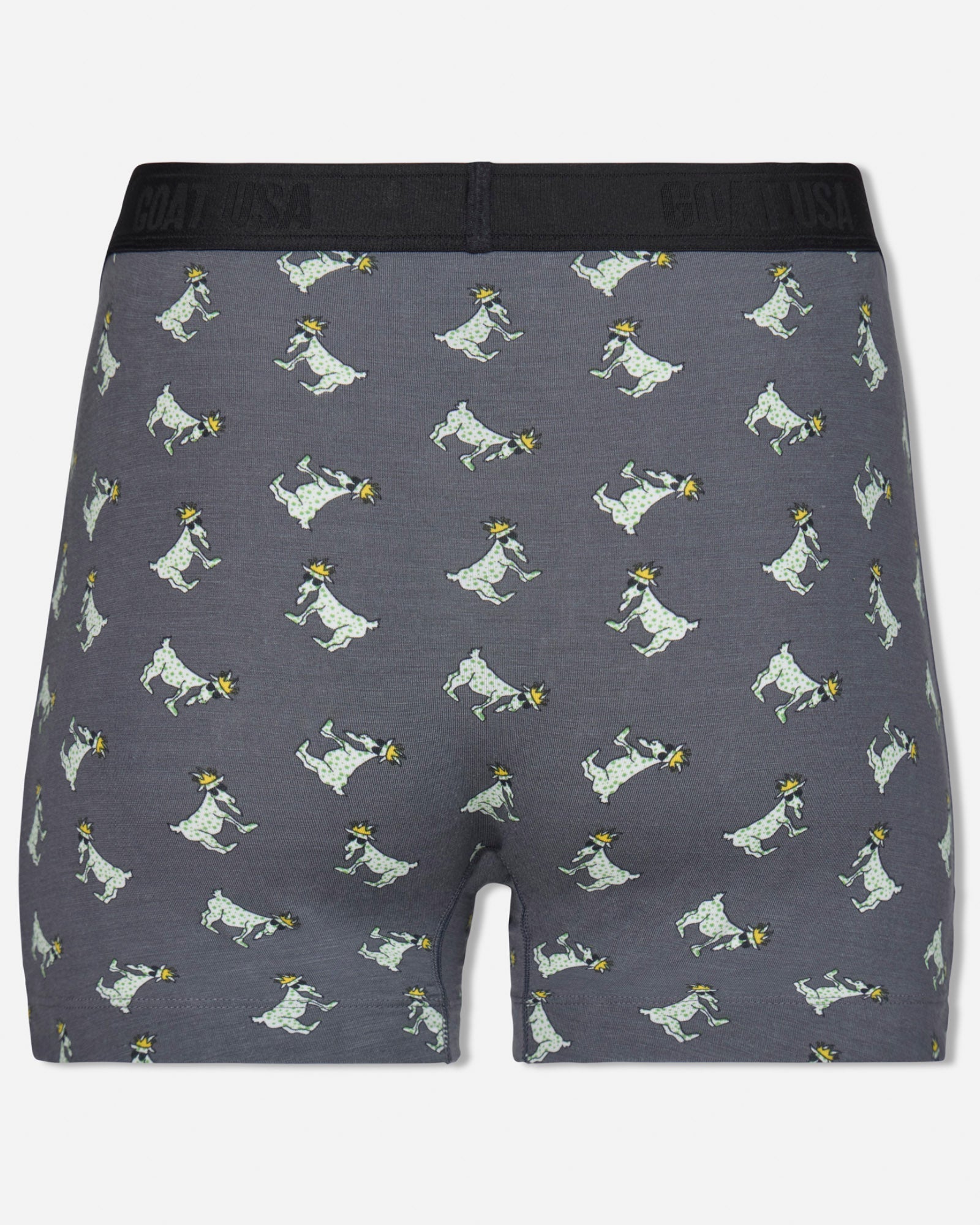 Back of gray lucky boxers
