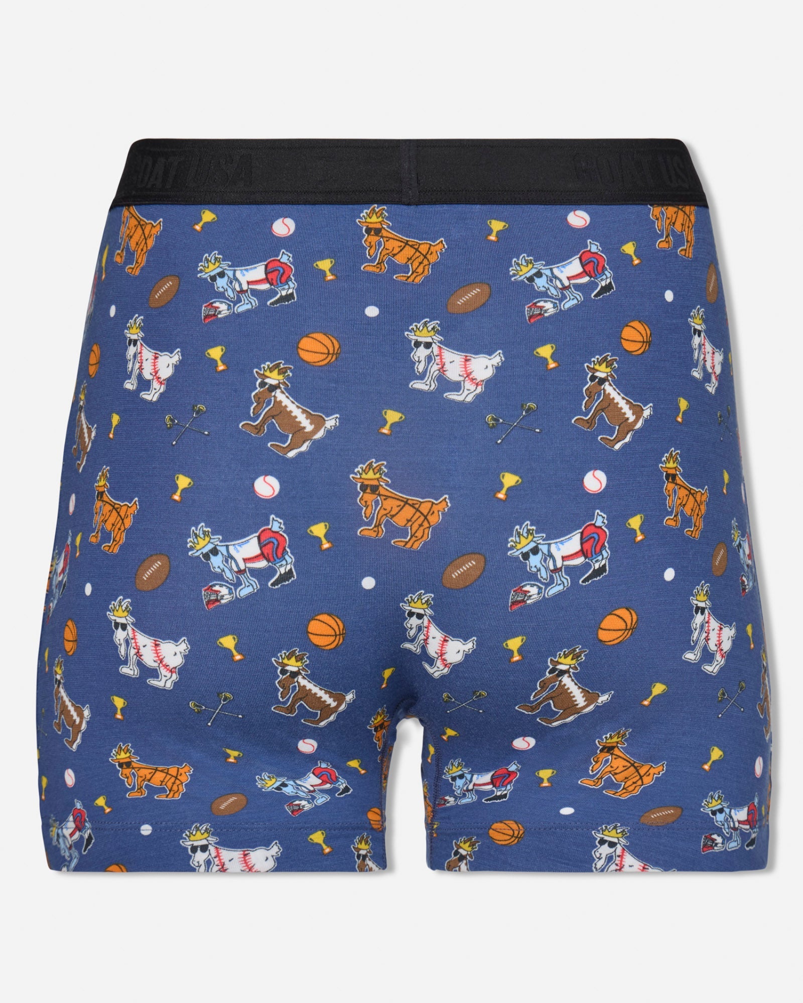 Back of navy sports boxers