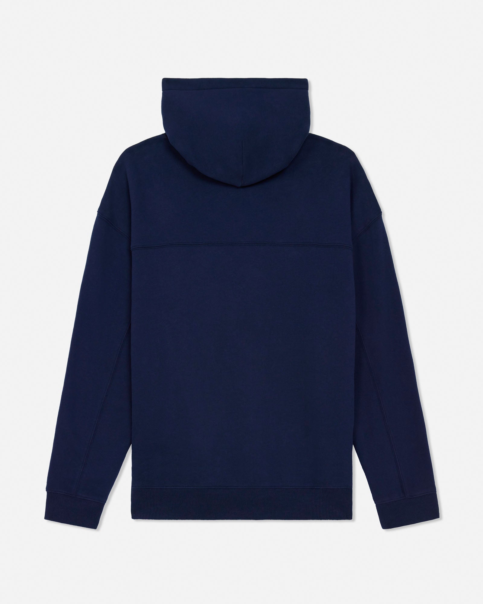 Navy blue hoodie on a light gray background#color_navy-blazer
