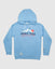Front of carolina blue Mountain Club Hooded Sweatshirt