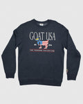 Front of navy Freedom North Tyson Crewneck Sweatshirt