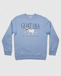 Front of carolina blue OG North Tyson Crewneck Sweatshirt