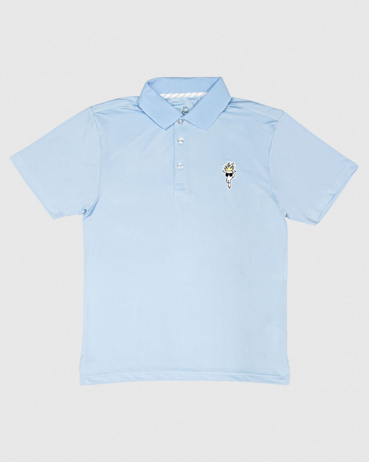 Front of carolina blue OG Athletic Polo#color_carolina-blue