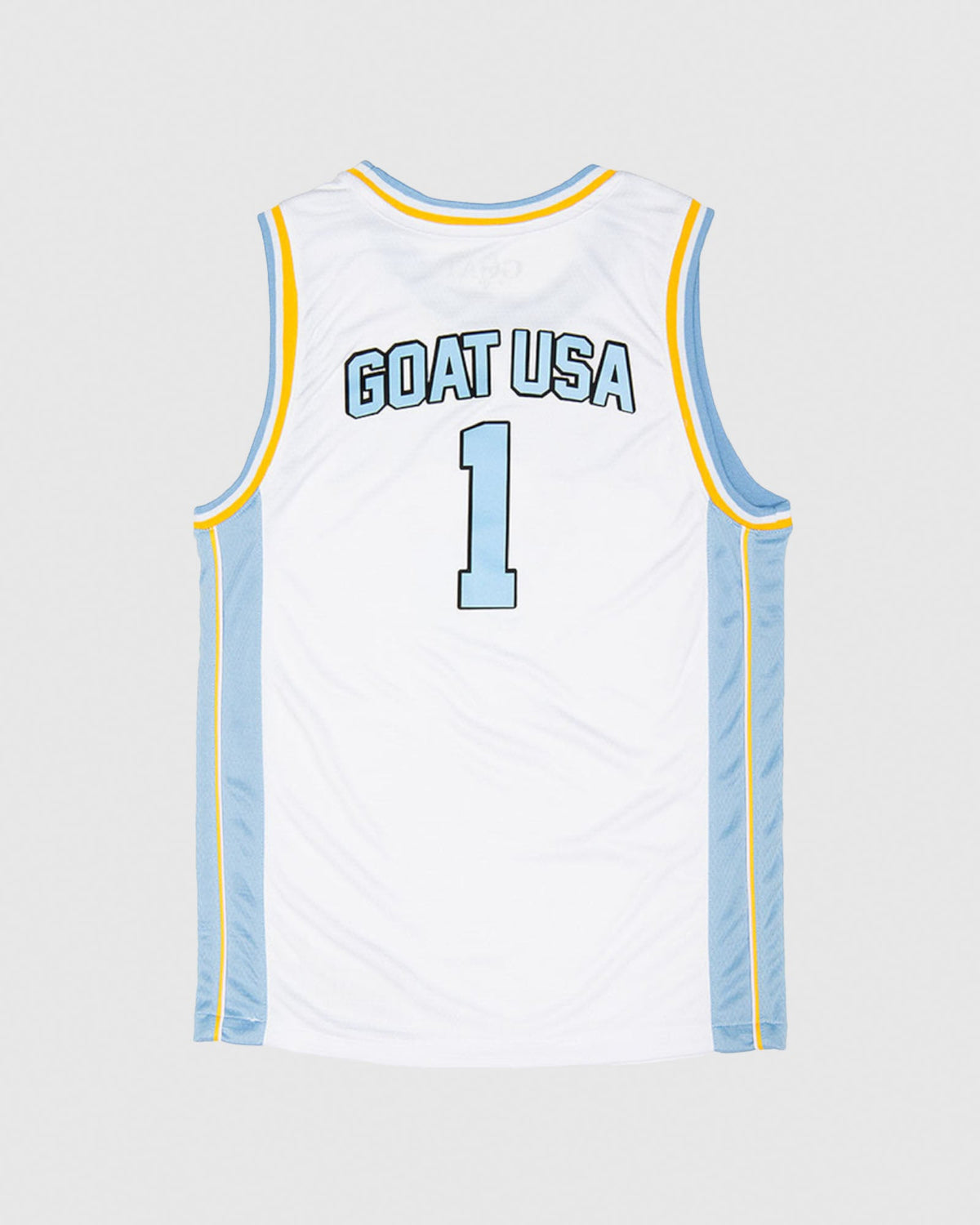 Back of white OG Basketball Jersey