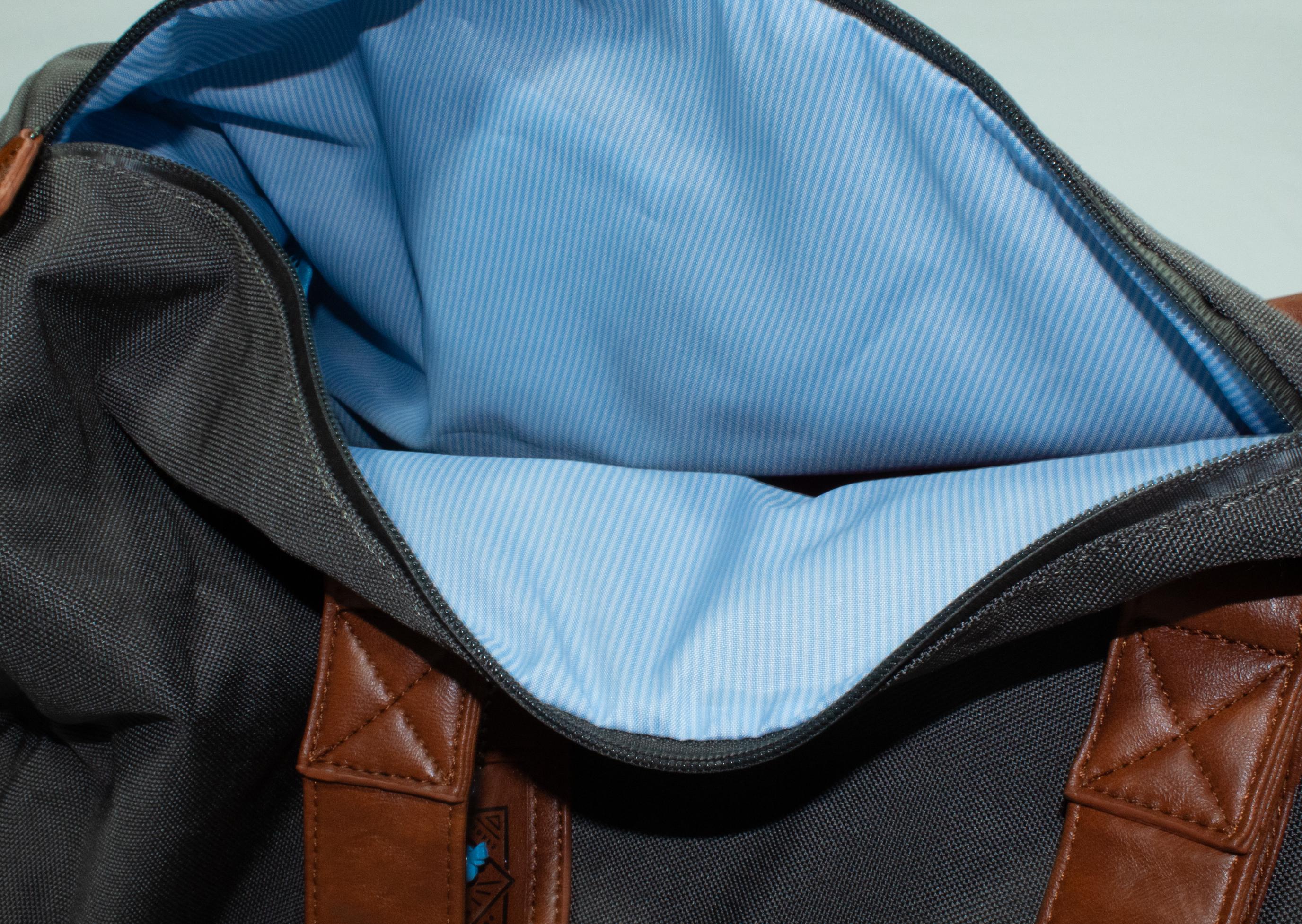 Inside of gray OG Duffel Bag#color_gray