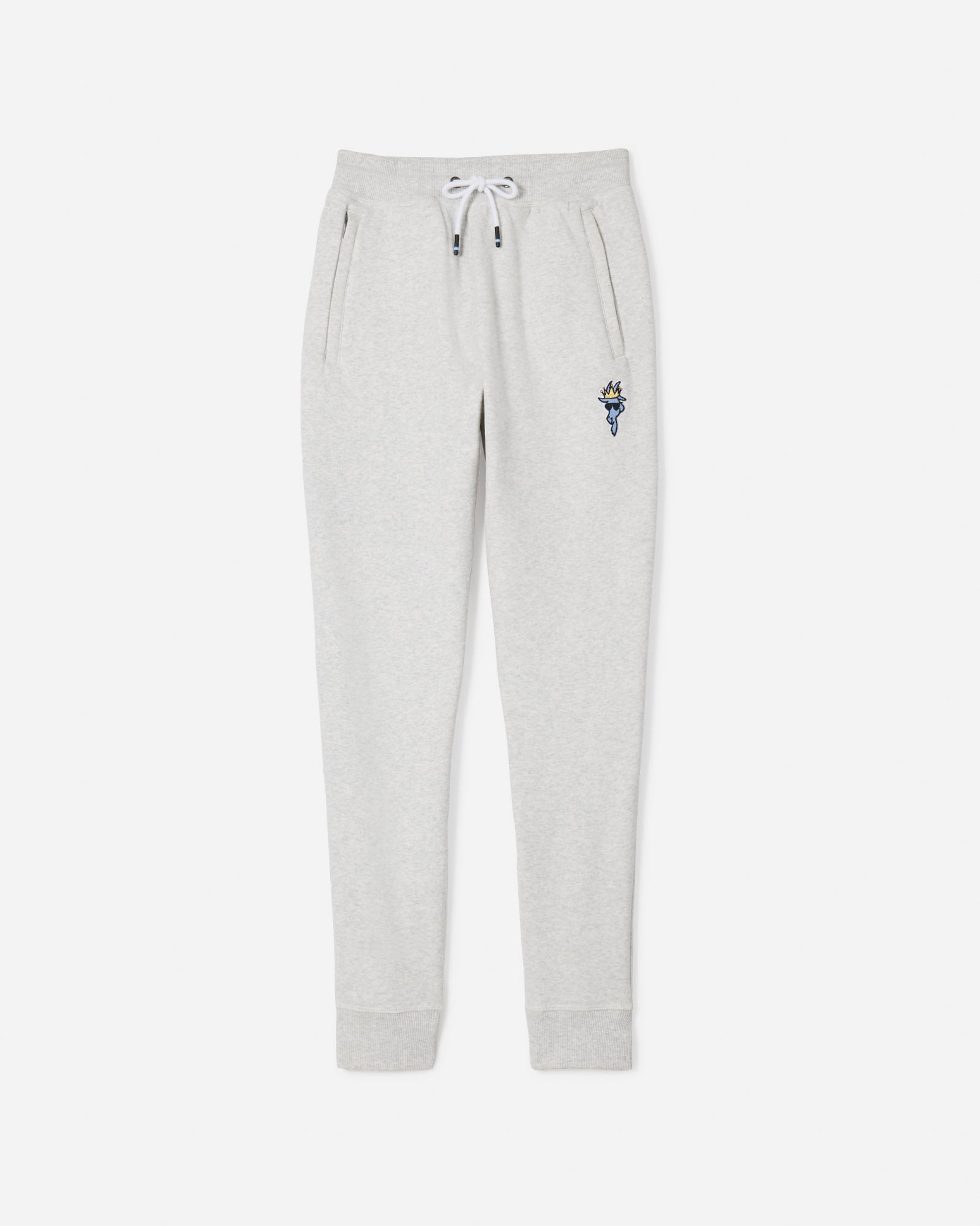 Front of ash gray OG Fleece Joggers#color_ash-gray
