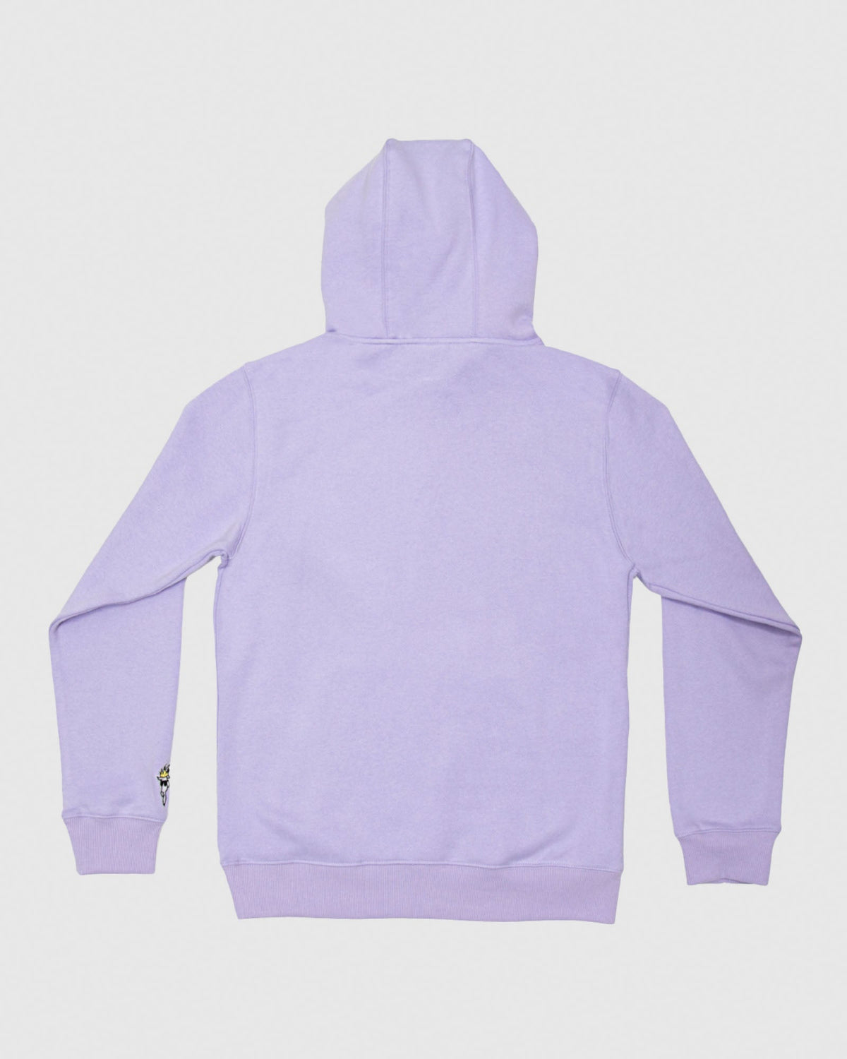 Back of lavender sweatshirt