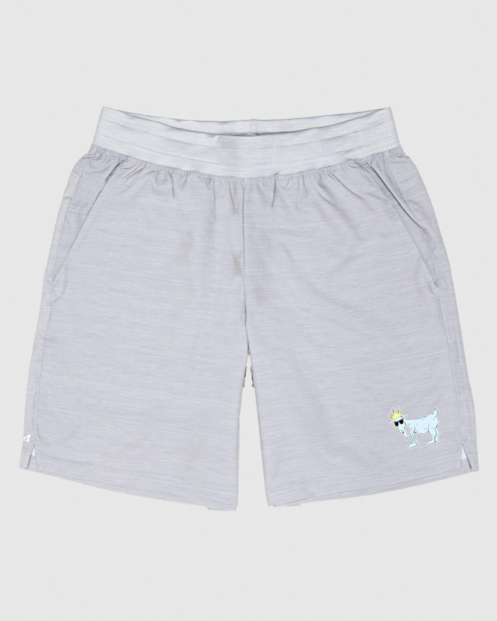 Front of space dye gray OG Men's Athletic Shorts#color_space-dye-gray