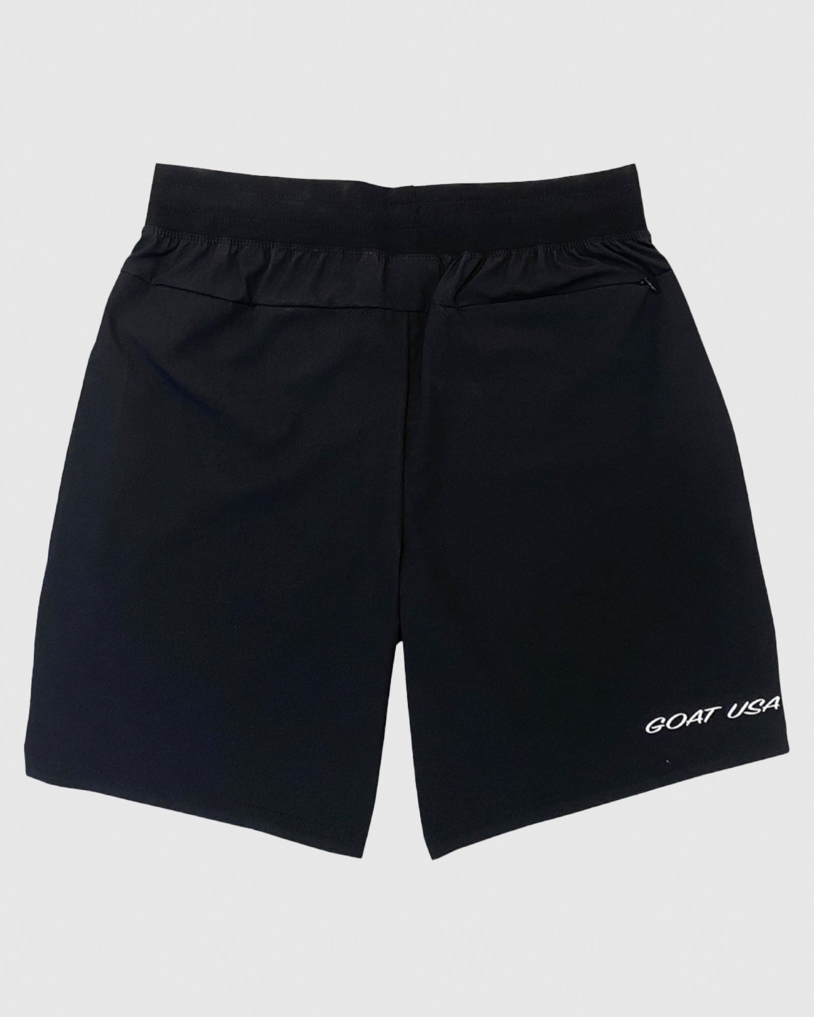 Back of black OG Men's Athletic Shorts#color_black
