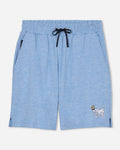 Front of carolina blue heather OG Men's Relaxed Shorts