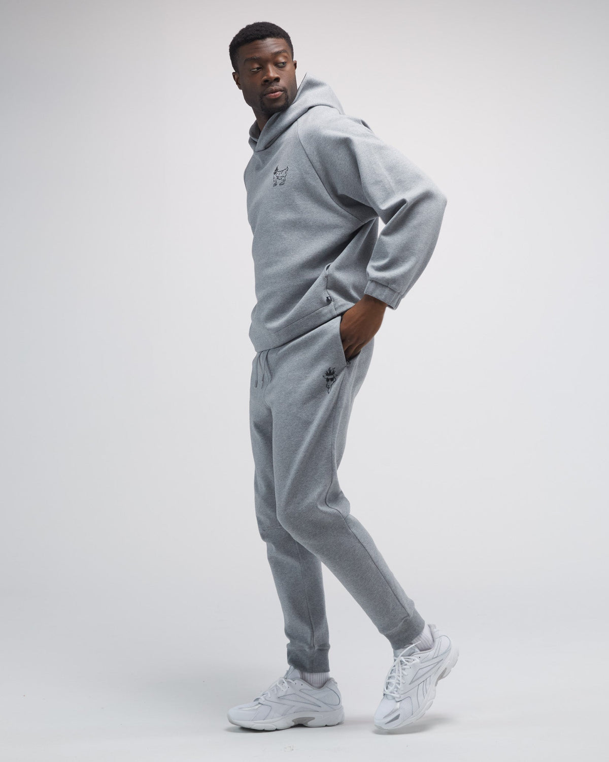 image of performance joggers on male model