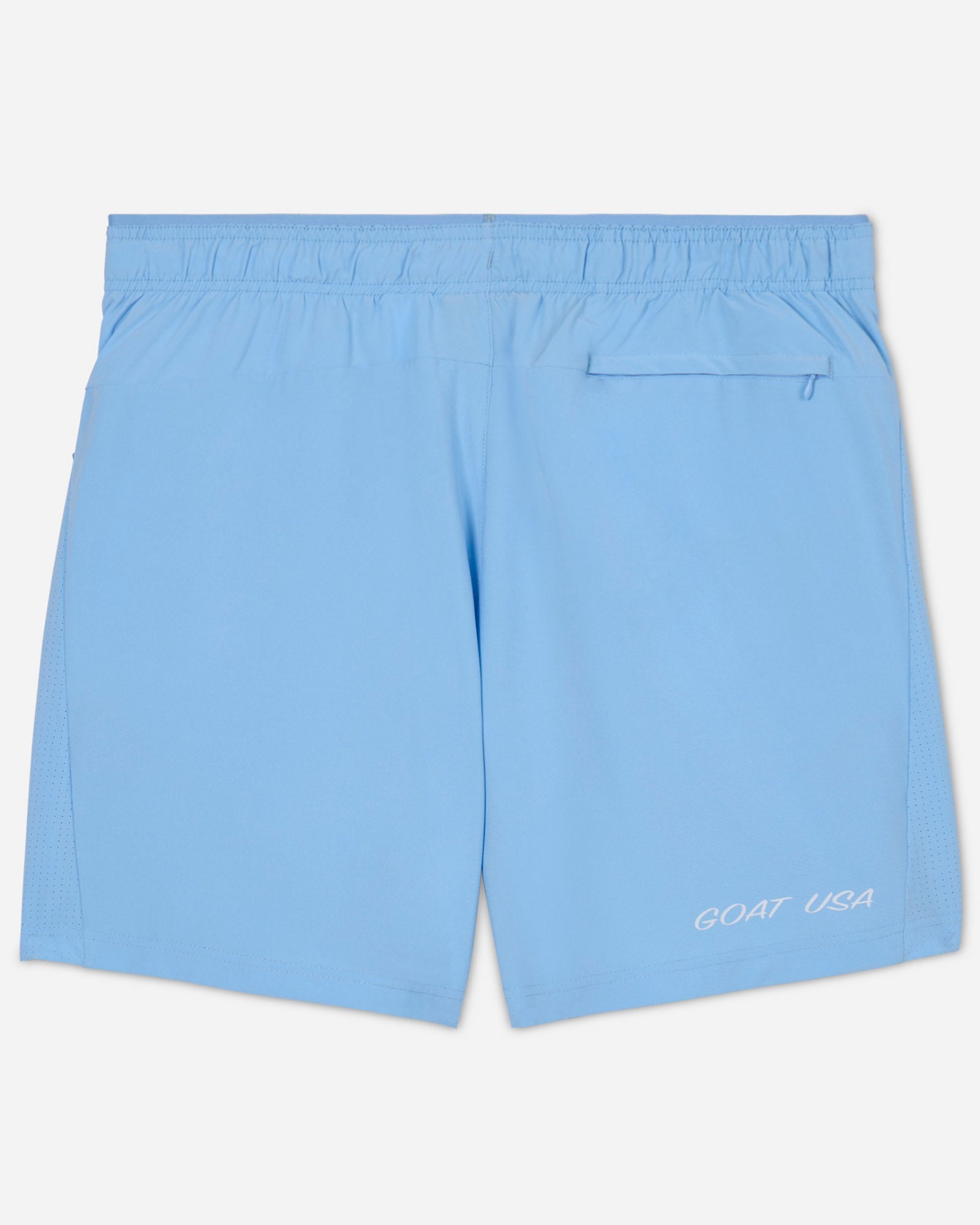 Back of men's carolina blue athletic shorts#color_carolina-blue