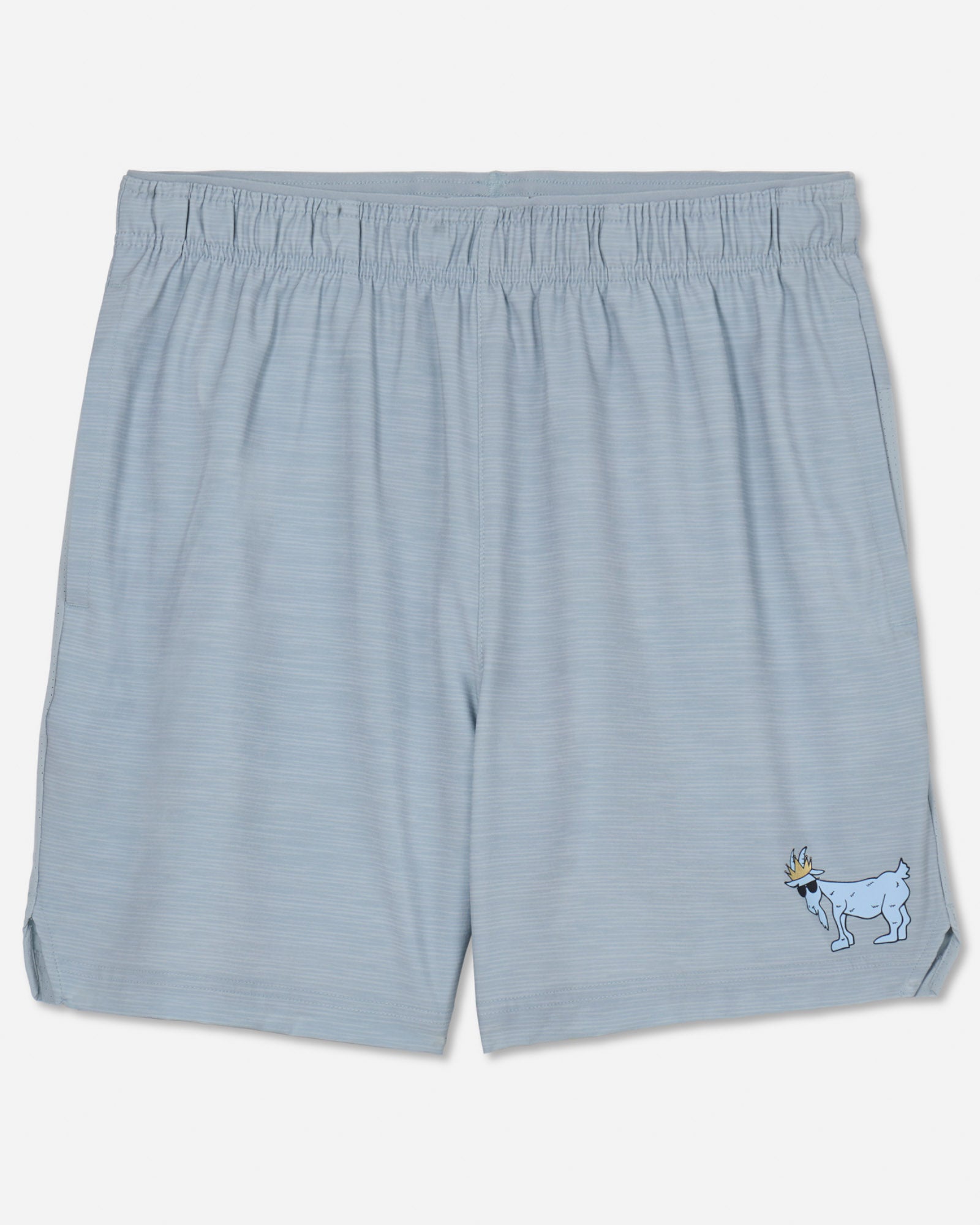 Front of men's gray athletic shorts#color_gray