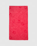 Salmon beach towel with red goats