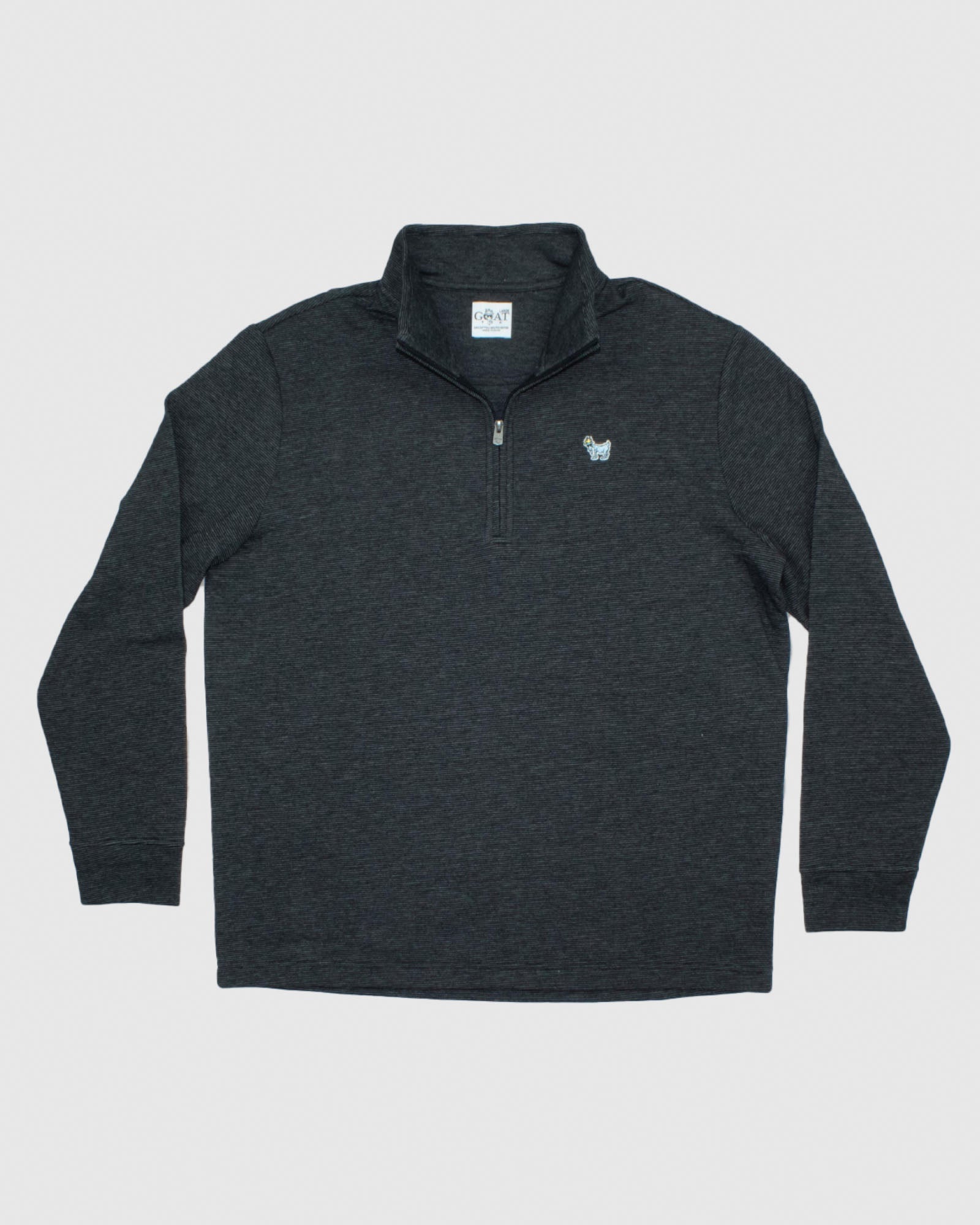 Front of black OG Roosevelt Men's 1/4 Zip#color_black