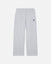 Gray straight leg sweatpants on a light gray background#color_gray
