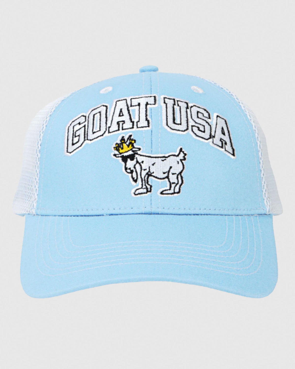 Front of carolina blue OG Trucker Hat#color_carolina-blue