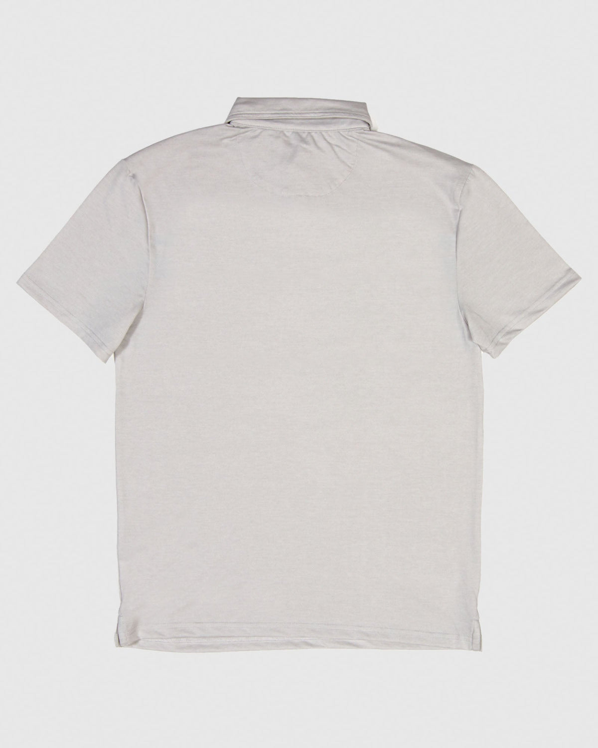 Back of light gray polo