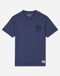 Navy t-shirt with alternate GOAT USA logo on left chest