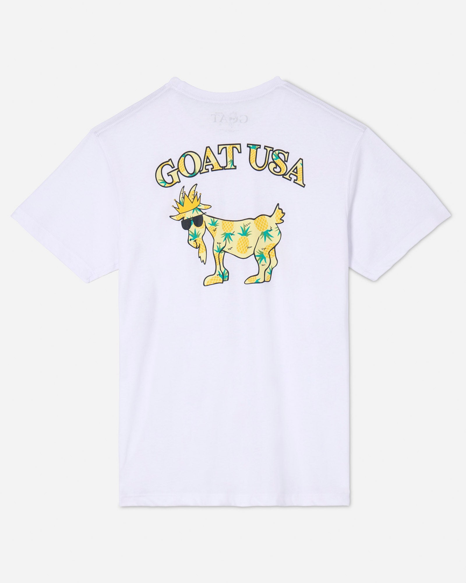 Back of white Pineapple T-Shirt#color_white