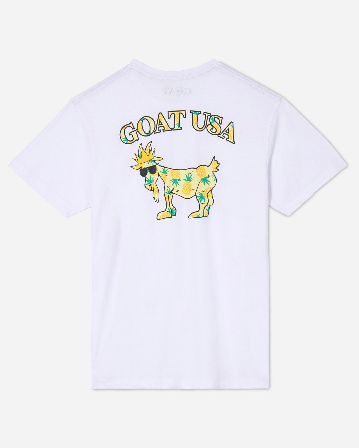 Back of white Pineapple T-Shirt#color_white