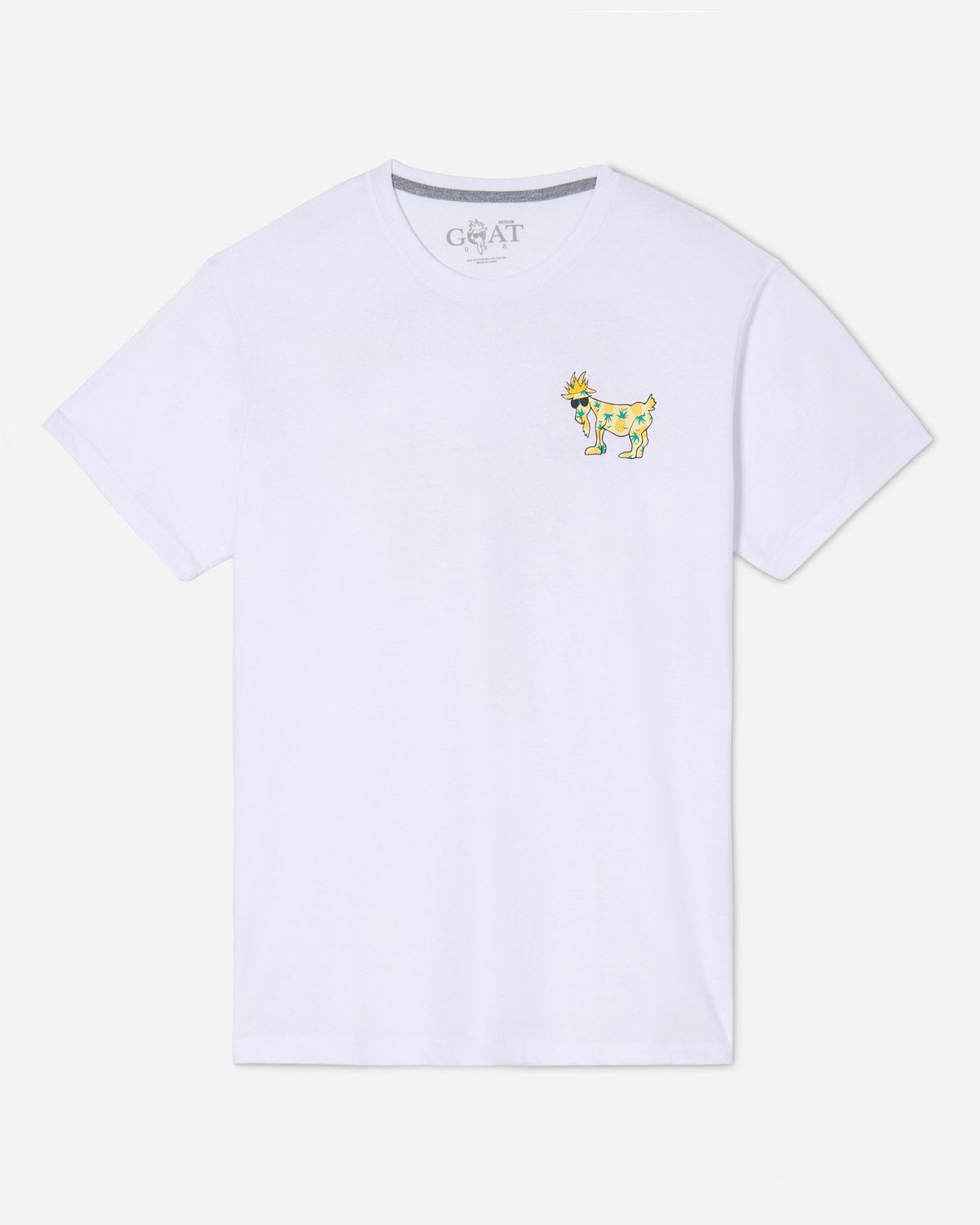 Front of white Pineapple T-Shirt