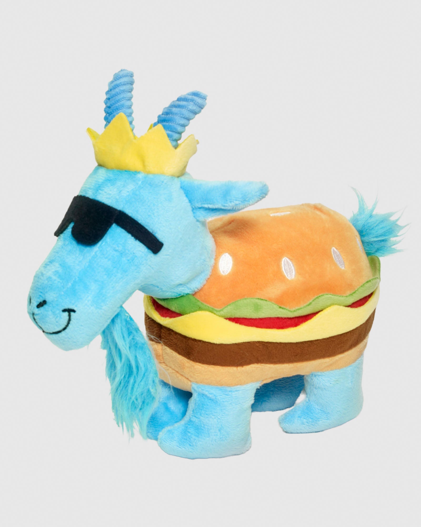 Cheeseburger goat plush toy