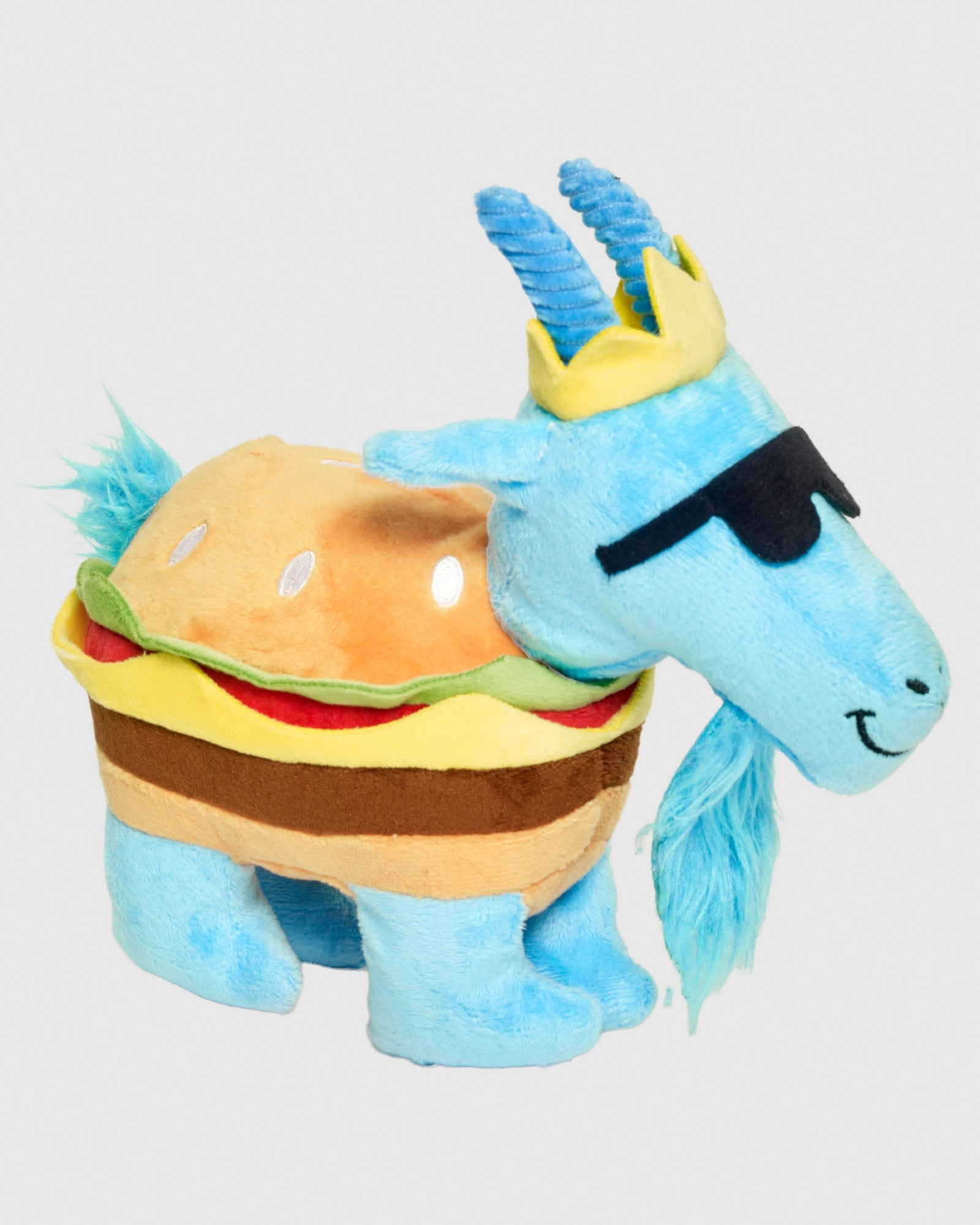 Cheeseburger goat plush toy