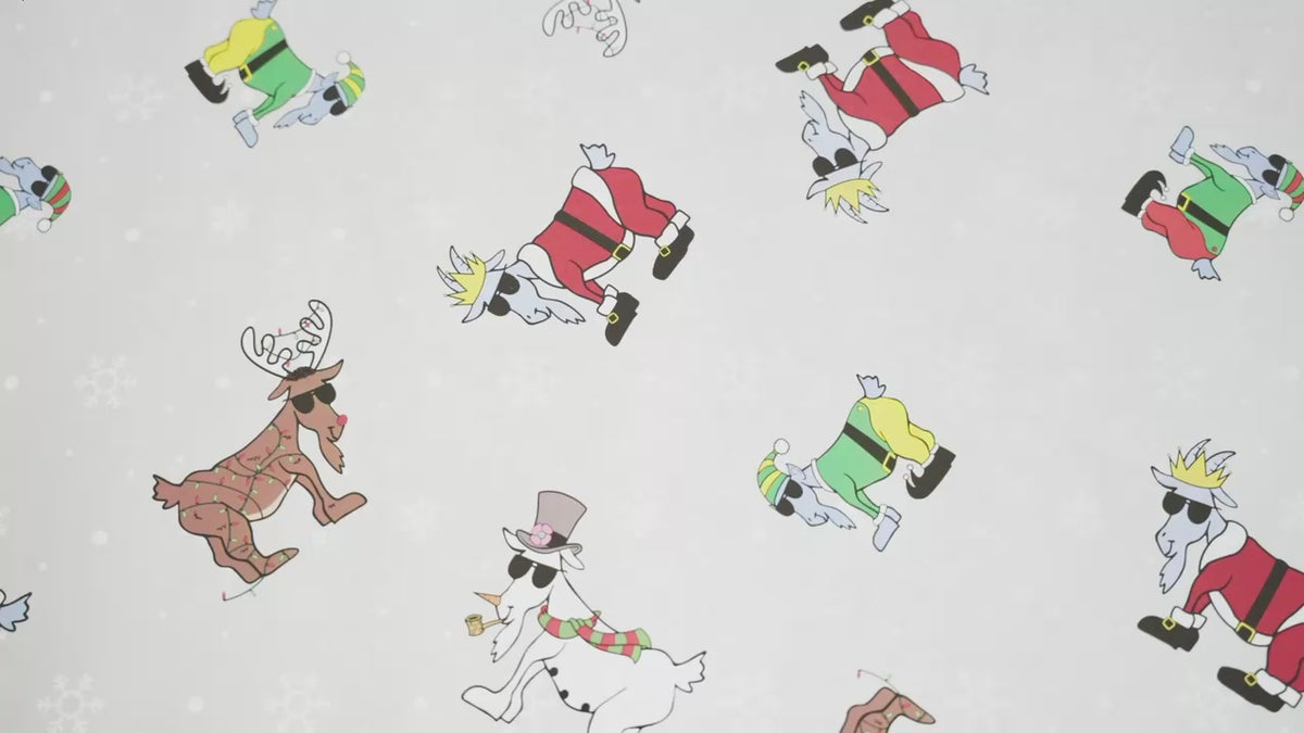 Holiday video with family doing festive activities
