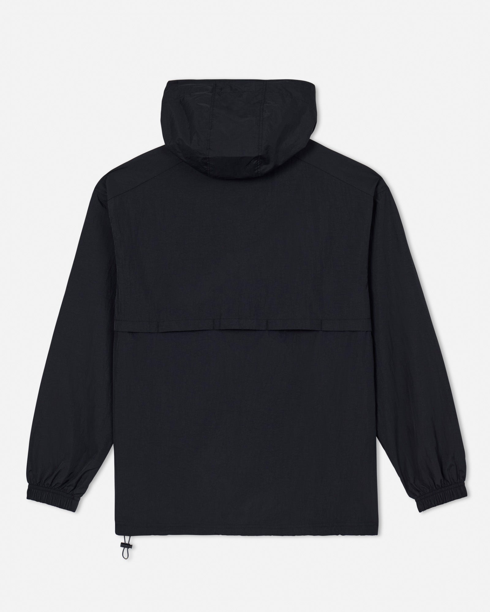 Back of black windbreaker#color_black
