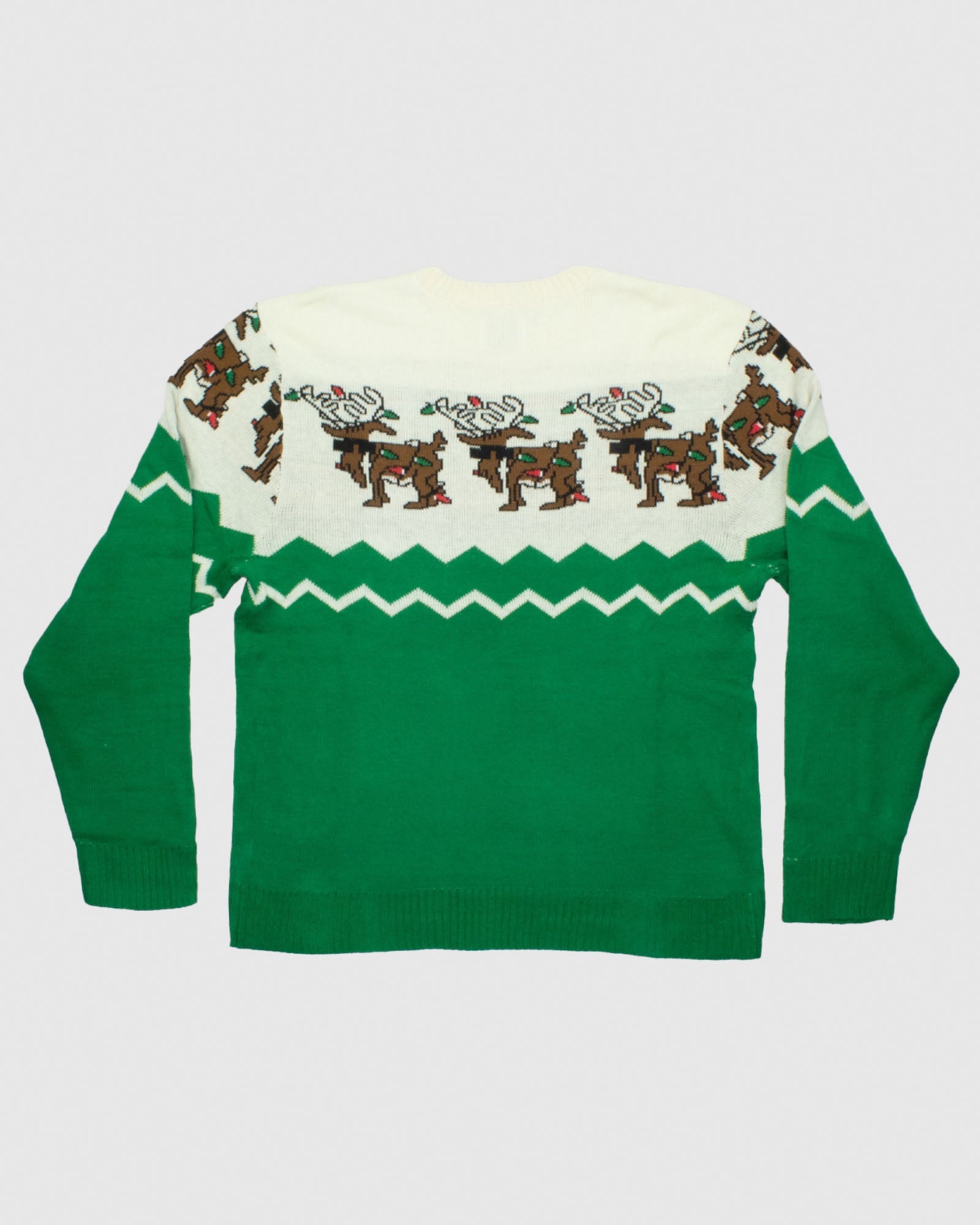 Back of Reindeer Not So Ugly Christmas Sweater