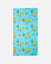 Blue beach towel with rubber ducks and rubber duck GOAT design