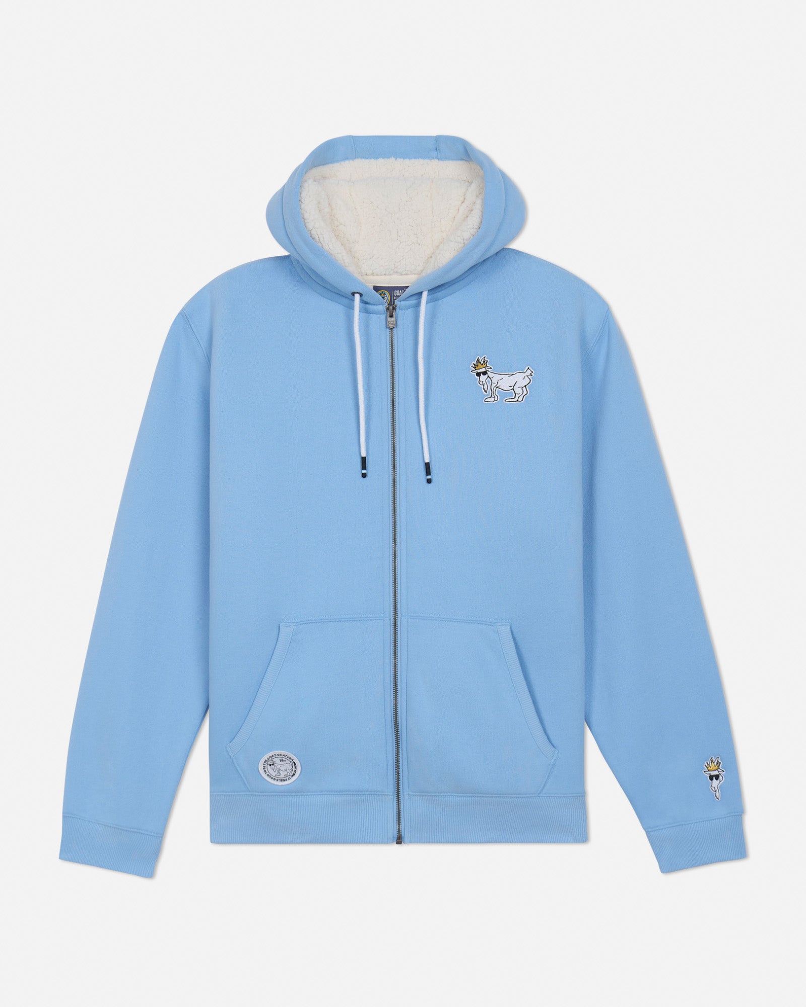 Sherpa-Lined Full-Zip Hooded Sweatshirt - Main Image