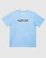 Carolina blue shirt with hockey stick that goes through the wording "GOAT USA"