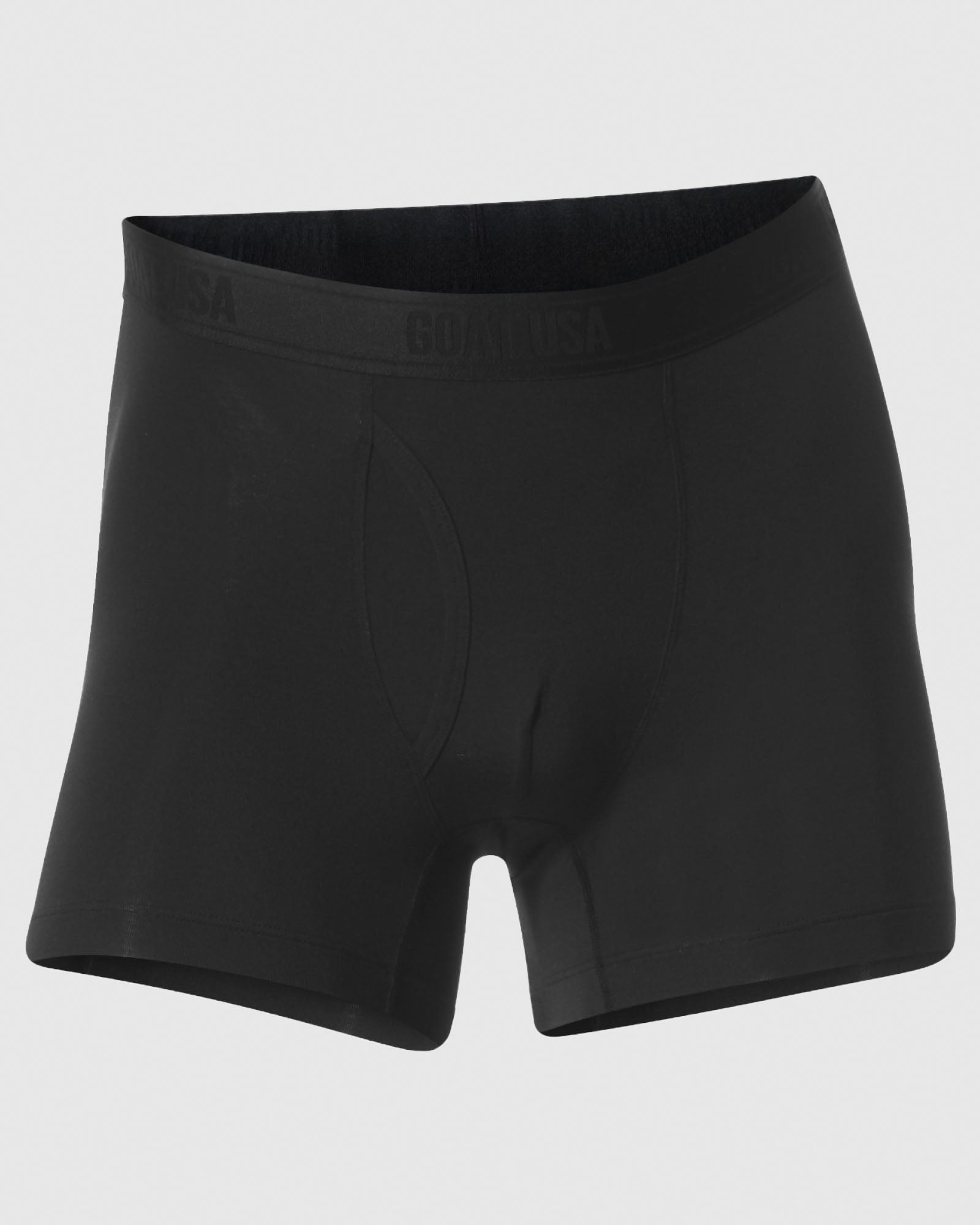 Front of black boxer brief on form