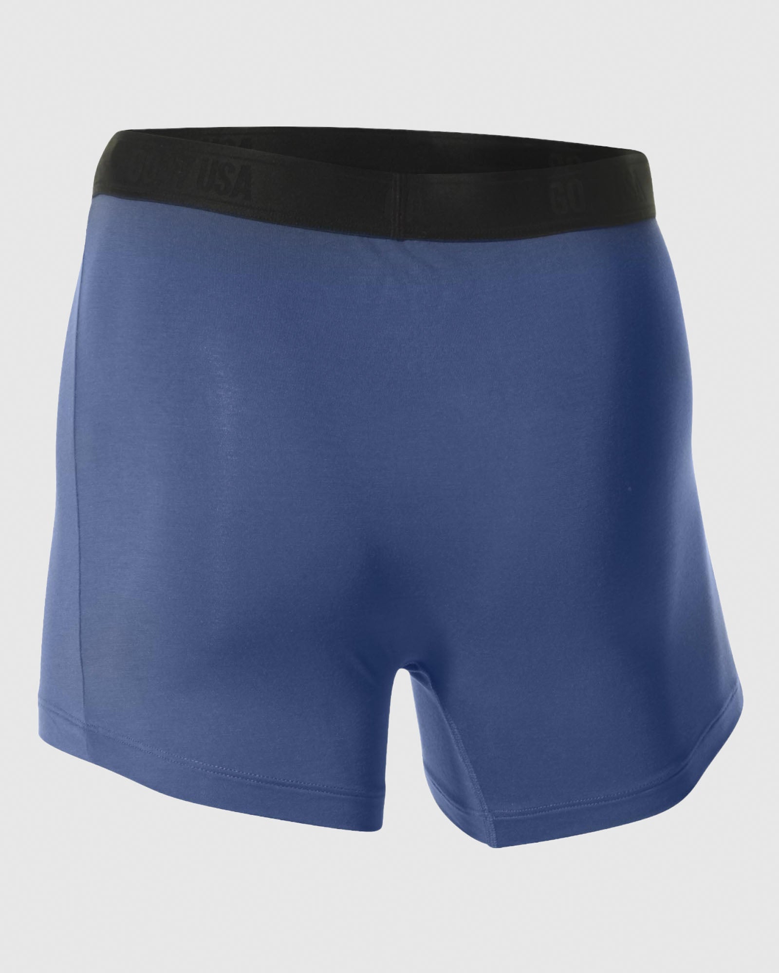 Back of navy boxer brief on form