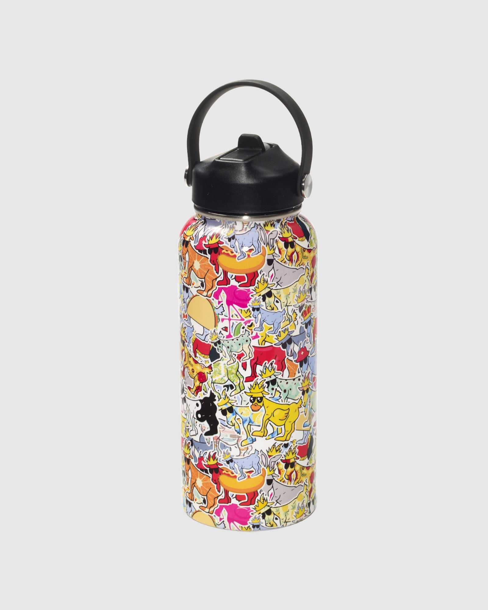 Summer Sticker Wrap Water Bottle